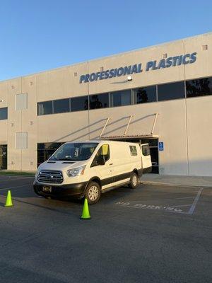 Commercial carpet cleaning at professional plastics