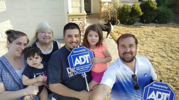 Happy Family Protected by ADT!