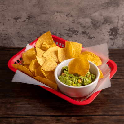 Guacamole with chips