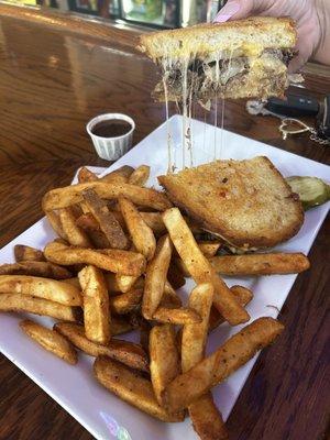 Braised short rib grilled cheese