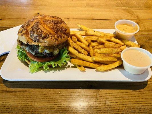 The Blazing Onion Burger