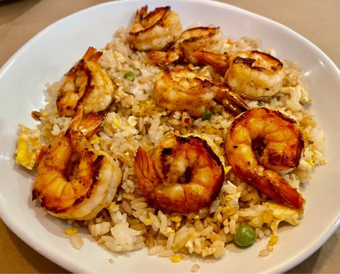 Shrimp Fried Rice was a pleasant surprise. The shrimp were grilled and had a good taste and texture.