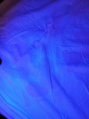 Sheets under uv light