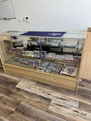 Our counter with sealed boxes