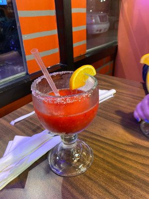 Fresh strawberries margarita