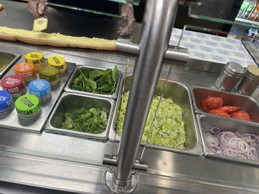 Condiments in the shakers