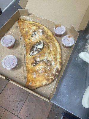 Large Philly Cheese Steak Calzone!!