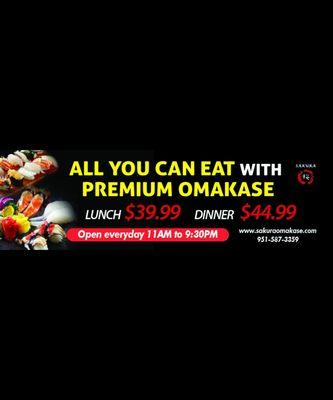 All You Can Eat with Premium Omakase!