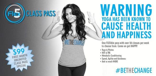 Try out our Class Pass giving you a variety of options for small group boot camps and yoga sessions!