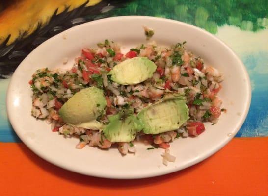 Shrimp Ceviche.