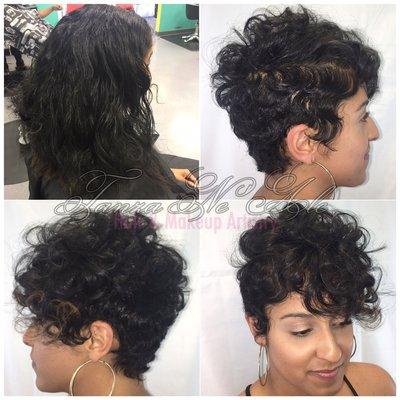 Designer cut on natural hair