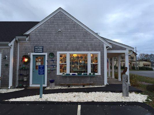 The view from the parking lot of Chatham Stoneware - a super cool pottery and sign shop.