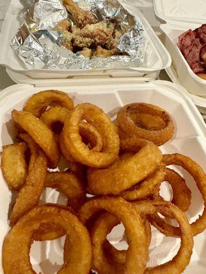 The onion rings