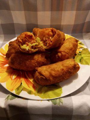 Corn beef Eggrolls