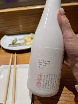 Hakkaisan saki...snow aged for 3 years