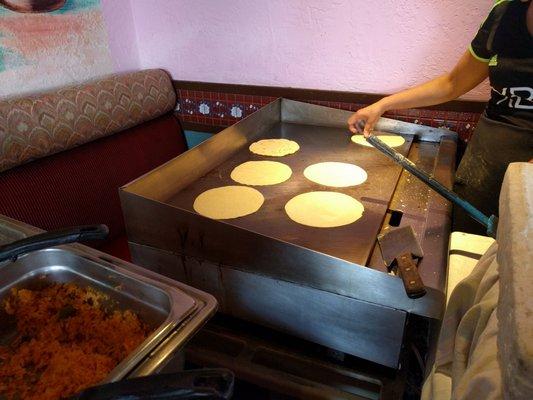 Hmmmmm, fresh tortillas like at my house, but less work!