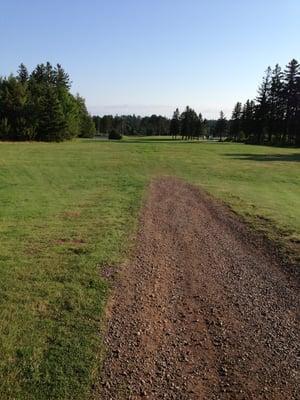 9th fairway from the tee.