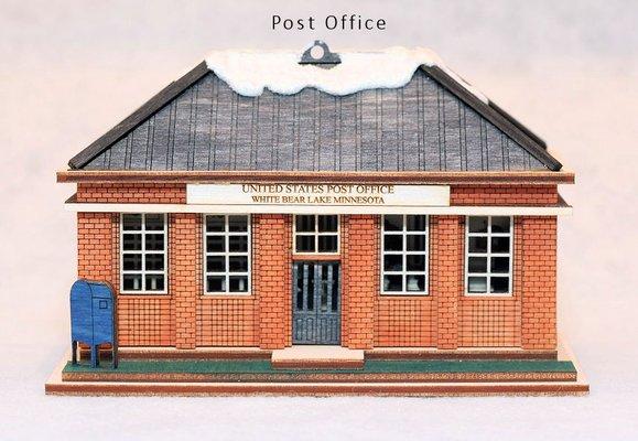 White Bear Lake Post Office 2020 Winter Village Building