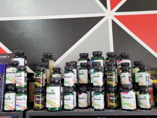 Wide selection of kratom.