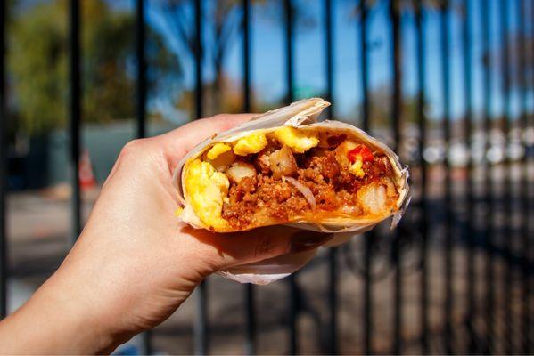 Chorizo breakfast Burrito