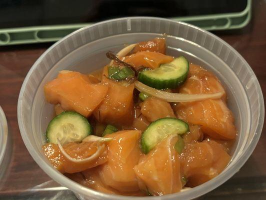 Shoyu salmon poke pre order