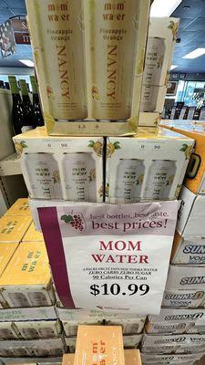 Mom Water, a fruit infused vodka water. No bubbles -- just pure still water #drinkslikewater #notaseltzer