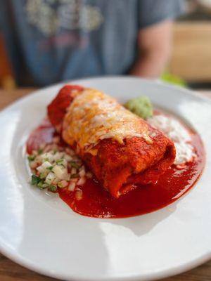 House Burrito (smothered in sauce) - husband's fav