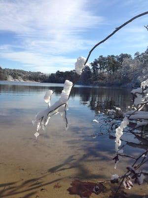 Spectacle Pond in the winter