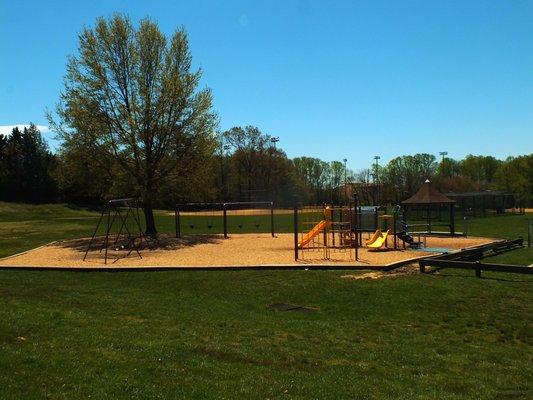 The playground area within Odenton Park.