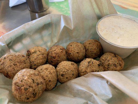 Falafel and humus