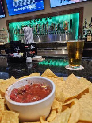 Nachos and salsa