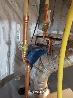 Heater Tank Plumbing