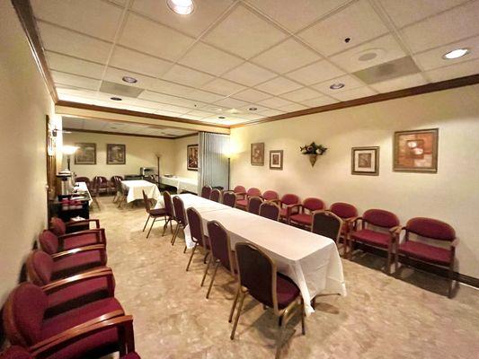 Reception area for after funeral services