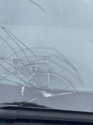 My broken windshield