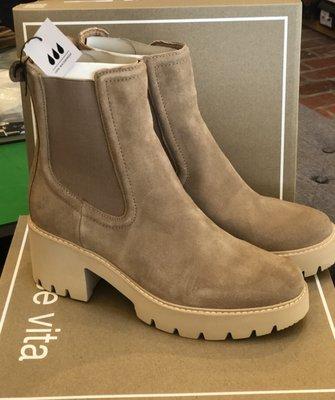 Dolce Vita.   Great water proof boot. Light weight ,like slippers with a heel