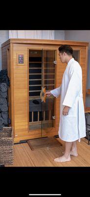 Sweat it out in our Infrared Sauna