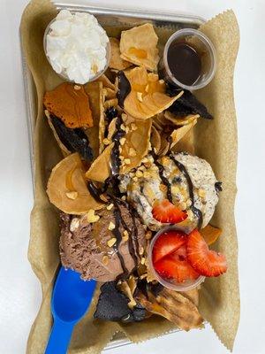 Ice cream nachos