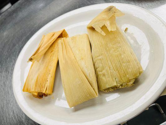 Tamales  de pollo