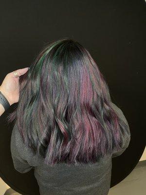 Multi color creative hair by Michelle