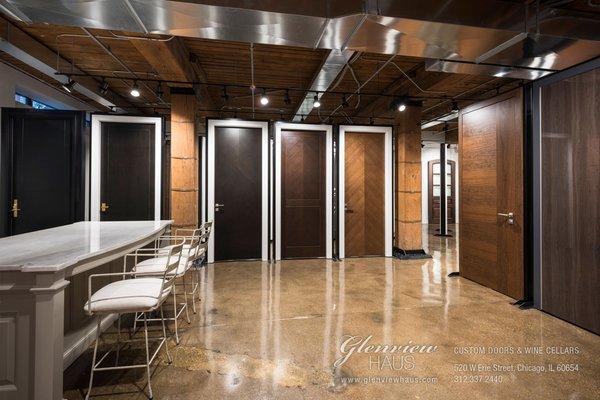 Glenview Haus Showroom – Custom Doors, Wine Cellars & Cabinets http://www.glenviewhaus.com/