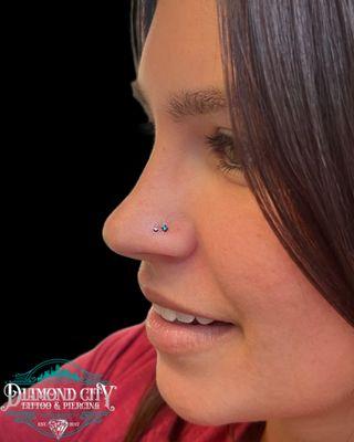 Nostril piercing done by Spayduh