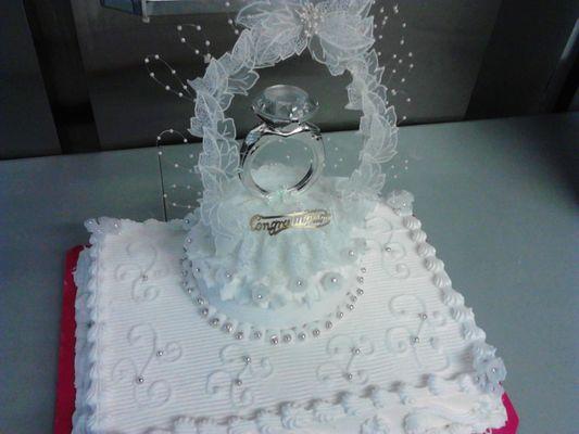 engagement cake