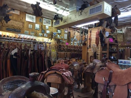 Interior of Oliver Saddle Shop