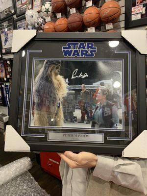 Chewbacca, Star Wars, autograph, Beckett