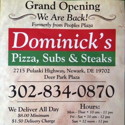 Dominick's Pizza