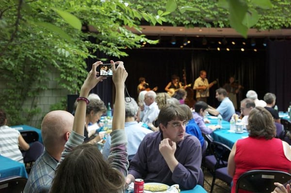 Twilight Tuesdays concerts are held outside on summer evenings.