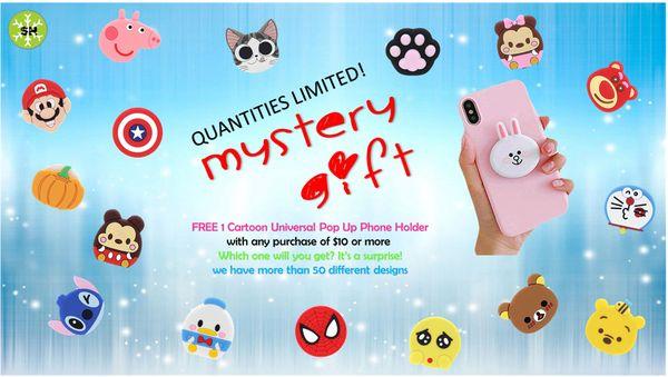 Get 1 FREE Universal Cartoon Phone Table Holder with any purchase of $10 or more