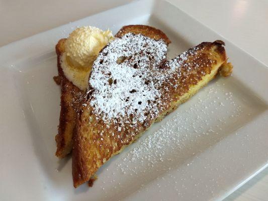 French Toast side. Comes with breakfast entrée.