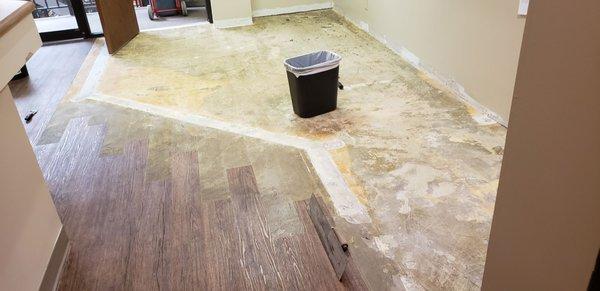 Vinyl plank flooring repair part 2