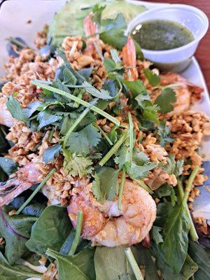 Garlic shrimp salad